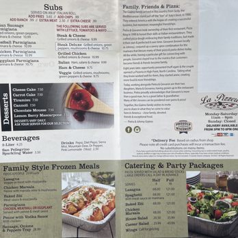 La-Pizzeria - Menu - Pizza Near Me - High Point, North Carolina