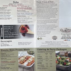 La-Pizzeria - Menu