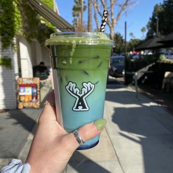 Alfred Coffee - Lavender Latte with Matcha - Coffee & Tea Near Me - Studio City, California Alfred Coffee - Lavender Latte with Matcha - Coffee & Tea Near Me - Studio City, California