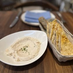 Fresh pita and Taramosalata