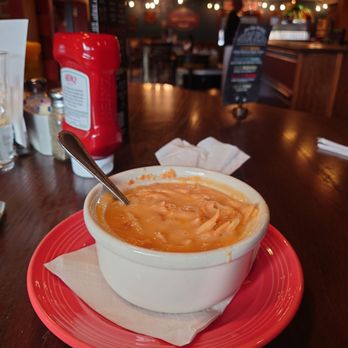 Max & Erma's - Steaming hot soup, stirred in tortillas. - American Near Me - Middleburg Heights, Ohio Max & Erma's - Steaming hot soup, stirred in tortillas. - American Near Me - Middleburg Heights, Ohio