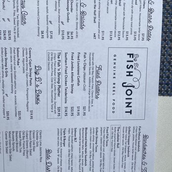 Big B’s Fish Joint - Menu - Seafood Near Me - Atlanta, Georgia