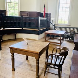 Historic 1767 Chowan County Courthouse - Courtroom
