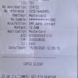 Subway Restaurants - 19 août 2020 / Dîner pour deux $12.64 avec taxes
