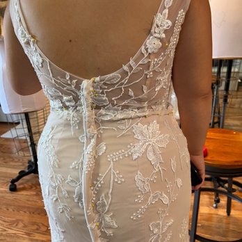 Carole Kenney Design - Dress needed to be taken in as I ordered a little larger to accommodate for my larger measurements in spots. - Bridal Near Me - Sacramento, California Carole Kenney Design - Dress needed to be taken in as I ordered a little larger to accommodate for my larger measurements in spots. - Bridal Near Me - Sacramento, California