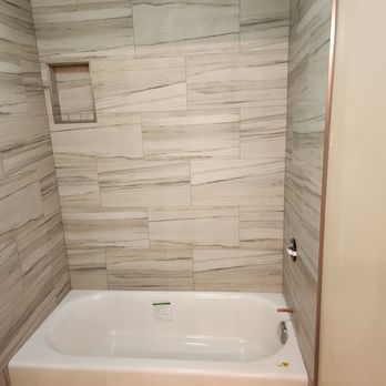 LC Tile - Tub shower - Tiling Near Me