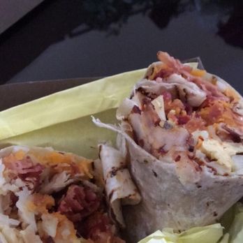 Lucky Boy - Bacon breakfast burrito-cut - Fast Food Near Me - Pasadena, California Lucky Boy - Bacon breakfast burrito-cut - Fast Food Near Me - Pasadena, California