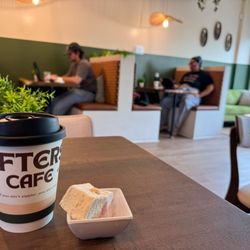 Coffee cup, turkish delight, interior / seating