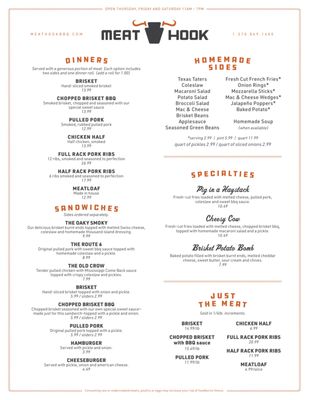 Menu photo 2 Meat Hook BBQ Laceyville, PA