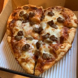 Jet's Pizza - Valentines sausage heart pizza