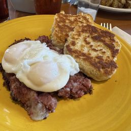 Hash Benedict was delicious and a great biscuit too! Hash Benedict was delicious and a great biscuit too!