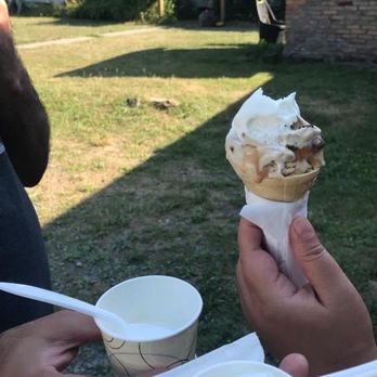 Dennis' Homemade Ice Cream - Small coconut cup, and a small lemon ginger snap cone! Delish - Ice Cream & Frozen Yogurt Near Me - Newfield, New York Dennis' Homemade Ice Cream - Small coconut cup, and a small lemon ginger snap cone! Delish - Ice Cream & Frozen Yogurt Near Me - Newfield, New York