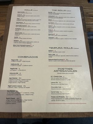Menu photo 2 Monster Sushi Barcelona, B