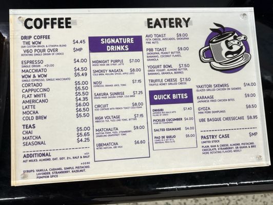 Menu photo 1 Superwow Coffee Hollywood, FL