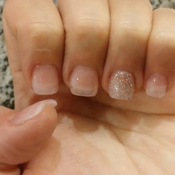 Red Persimmon Nails - Full set. Clear pink coat for natural look. Thanks Cindy!!! - Nail Salons Near Me - Las Vegas, Nevada