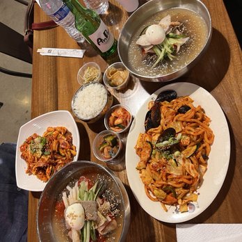 Narrow Street 512 - Sautéed squid, seafood udon, cold noodle soup - Korean Near Me - Austin, Texas Narrow Street 512 - Sautéed squid, seafood udon, cold noodle soup - Korean Near Me - Austin, Texas