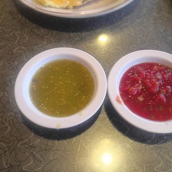 Mo's Egg House - His and hers Salsa as I am team Green and wifey is more to the red. Green was the winner - Breakfast & Brunch Near Me - Temecula, California Mo's Egg House - His and hers Salsa as I am team Green and wifey is more to the red. Green was the winner - Breakfast & Brunch Near Me - Temecula, California