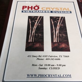 Pho Crystal - Vietnamese Near Me - Fairview, Texas Pho Crystal - Vietnamese Near Me - Fairview, Texas