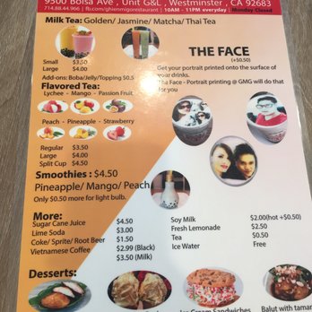 Ghien Mi Go - Menu as of 8/6/17. - Noodles Near Me - Westminster, California