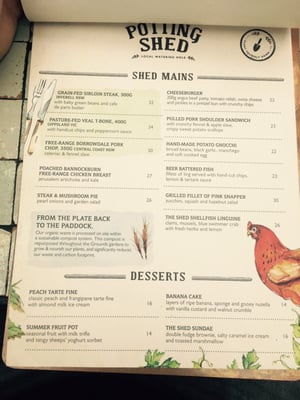 Menu photo 7 The Potting Shed Alexandria, NSW Menu photo 7 The Potting Shed Alexandria, NSW