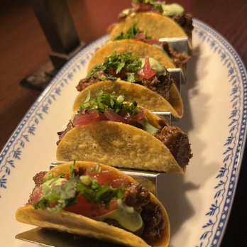 Flight Club Houston - Mini barbacoa tacos - Cocktail Bars Near Me - Houston, Texas