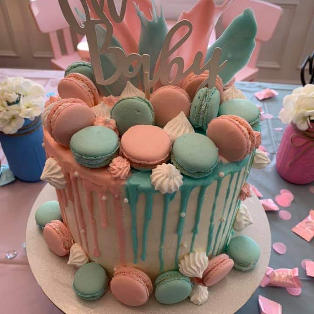 Bakery Atelier - Gender Reveal Cake Success!! Karen did a phenomenal job creating the perfect cake for our special occasion! - Custom Cakes Near Me Bakery Atelier - Gender Reveal Cake Success!! Karen did a phenomenal job creating the perfect cake for our special occasion! - Custom Cakes Near Me