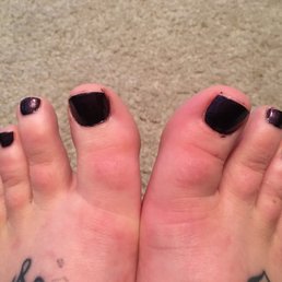 Very sloppy not even a top coat Very sloppy not even a top coat