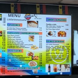 Little Venezuela Restaurant - Menu part 2