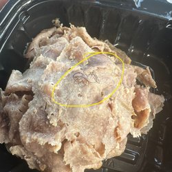 Arby's - Roast beef with what appears to be a pubic hair on top
