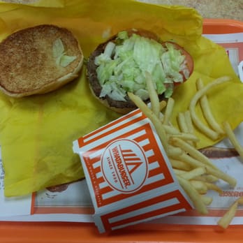 Whataburger - Bacon cheddar whataburger with fries - Fast Food Near Me - Denton, Texas