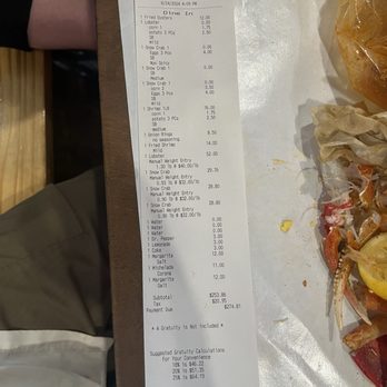 The Boiling Crab - Receipt. - Cajun/Creole Near Me - Dallas, Texas The Boiling Crab - Receipt. - Cajun/Creole Near Me - Dallas, Texas