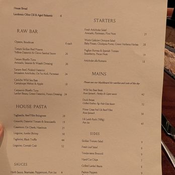 Wild - Menu - Mediterranean Near Me - London, XGL