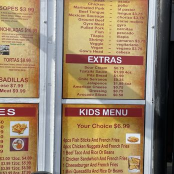 Taco Express - Menu October 2024 - Mexican Near Me - Monticello, Indiana