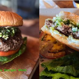 Burger Week burger,  my "actual" on the right.