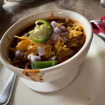 Ted's Montana Grill - KAREN'S "FLYING-D" BISON CHILI (cup) | starter - Steakhouses Near Me - Alexandria, Virginia