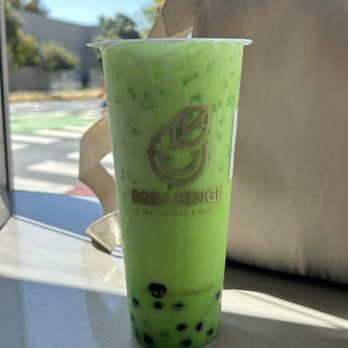 Binge Coffee House - pandan milk with boba - Vietnamese Near Me - Berkeley, California
