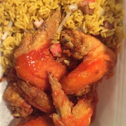 Success Restaurant - 4 not- overcooked chicken wings with pork fried rice $6.50