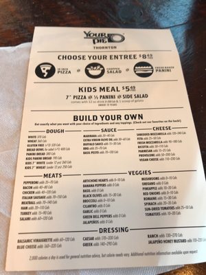Menu photo 5 Your Pie Pizza Thornton, CO