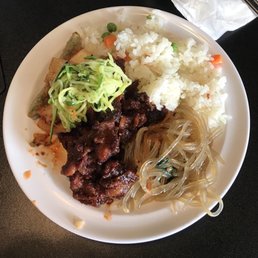 One of 3 delicious plates that went down during their buffet!