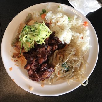 Koreana - One of 3 delicious plates that went down during their buffet! - Korean Near Me - Galesburg, Illinois