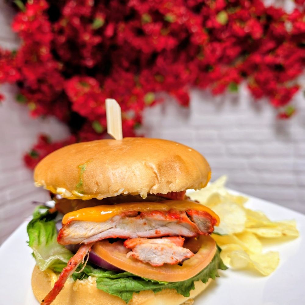 Cali Social Cafe - Chicken Tikka Burger - Indian Near Me - San Diego, California Cali Social Cafe - Chicken Tikka Burger - Indian Near Me - San Diego, California