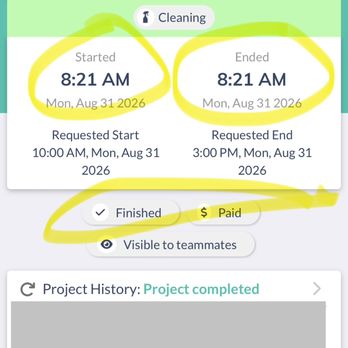 Guth Cleanings - Marked the job complete to initiate payment before guest even checked out. - Home Cleaning Near Me Guth Cleanings - Marked the job complete to initiate payment before guest even checked out. - Home Cleaning Near Me