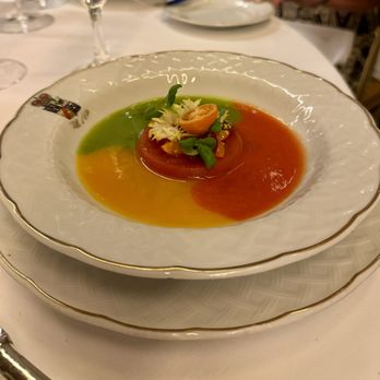 Villa d'Este - Three tomato summer soup - Hotels Near Me - Cernobbio, Colorado