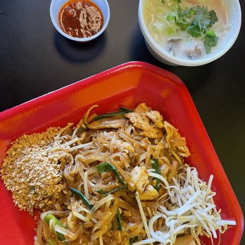 Mango Thai 2 Go - Lunch special included Pad Thai, tom kha soup and crispy spring roll with dipping sauce - Thai Near Me - Garland, Texas Mango Thai 2 Go - Lunch special included Pad Thai, tom kha soup and crispy spring roll with dipping sauce - Thai Near Me - Garland, Texas