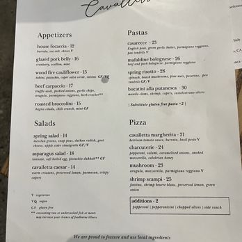 Cavalletta Restaurant - Menu 4/27/24 - New American Near Me - Aptos, California Cavalletta Restaurant - Menu 4/27/24 - New American Near Me - Aptos, California