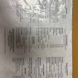 New York Lunch - Menu
