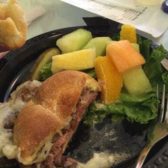 Carrot Tree Kitchens - The roast beef sandwich with fruit salad. - Breakfast & Brunch Near Me - Williamsburg, Virginia Carrot Tree Kitchens - The roast beef sandwich with fruit salad. - Breakfast & Brunch Near Me - Williamsburg, Virginia