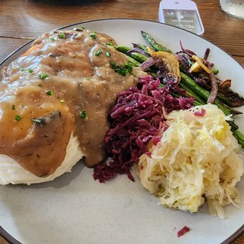 Prost Beer Hall - Haus plate with pork snitchel - Cocktail Bars Near Me - Elk Grove, California