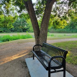 Camelot Park - There's plenty of nice benches in shady spots to take a break and listen to the mockingbirds and summer cicadas.