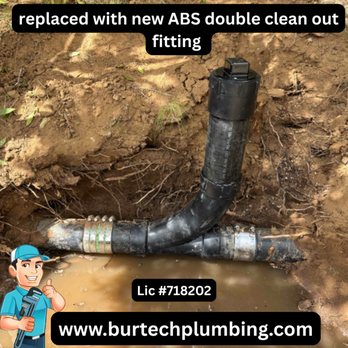 Burtech Plumbing - Damaged cast iron section has been replaced with new ABS piping by our licensed plumbers. We did a sewer camera inspection as well. - Plumbing Near Me - Encinitas, California Burtech Plumbing - Damaged cast iron section has been replaced with new ABS piping by our licensed plumbers. We did a sewer camera inspection as well. - Plumbing Near Me - Encinitas, California